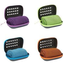 Cooling Sports Towel EVA Box - Outdoor Fitness Towel Sweat-Wicking Quick-Dry Ice Towel Unisex safyro mėlyna spalva