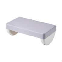 Comfortable Footrest for Desk, Design Footstool, Stand with Non-slip Feet šviesiai pilka spalva
