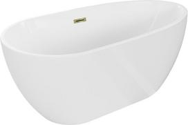Mexen Eos laisvai pastatoma vonia 150 x 75 cm, balta, aukso perpylimas - 52471507500-50, 150 x 75 cm