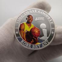 Kobe Retired Silver Medal, KOBE, Commemorative silver coins, medals, badges, Christmas gift, Stocking stuffers sidabras