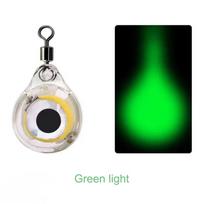 10Pcs Underwater Night Light Lure Mini Eye Shape LED Illuminated Lure Battery Powered LED Lure Light for Seawater Freshwater 10PCS žalia