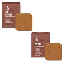 BAKE De-Tan Scrub Treatment Coffee Soap (4 Pcs) | Ultra Pigmentation Soap for Tan Removal | With 2% Kojic Acid, 1% Glycolic Acid, 1% Alpha Arbutin brown