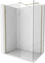 Mexen Kioto-X dušo siena Walk-in 120 x 90 cm, skaidri 10 mm, auksinė - 800-120-202-50-00-090-X