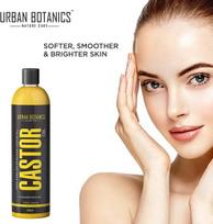 UrbanBotanics® Cold Pressed Castor Oil for Hair Growth, Skin Care, Moisturising Dry Skin, Nails, Eyelash - Virgin Grade - 200ml