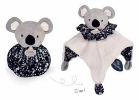 Raminamasis žaislas Doudou et Compagnie Toadstool Grey Koala 3in1, kūdikiams nuo 0+