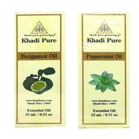 Khadi Pure Bergamot & Peppermint Essential Oil, 15 Ml (Pack Of 2)