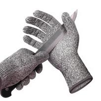 Weston Food Grade HPPE Anti-Cutting Gloves Level 5 7 oz for Screen Breathable Durable for Kitchen Meat Wood Oyster Shucking S