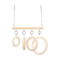 Birds Climbing Parrot Ladder Wooden Bird Perch Swing Parakeet Loop Tunnel  Cage Accessories Loop Tunnel