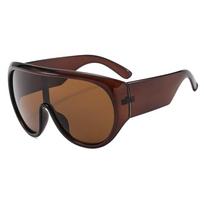 Negabaritiniai kvadratiniai saulės akiniai, arbatos spalvos, vairavimo akiniai, unisex, didelis rėmelis, madingi Style C black