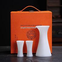 Tuopai Ice Snow White Ceramic 3-Piece Spirit Set