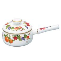 Fuji Enamelware Saucepan 18cm Frutas Collection 2 FTC-18S balta