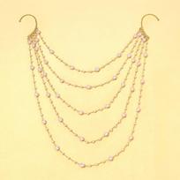 Non-piercing Tassels Ear Cuff Jewelry Aesthetic Imitation Pearl Chains Ear Cuffs Elegant Vintage Ear Bone Clips auksas
