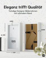Nuotraukų rėmelių rinkinys 4 vnt. estetiški mediniai balti 10x15 cm — sienų galerija, svetainės dekoras, stalo rėmelis, skandinaviškas stilius, nuotraukų įrėminimas, įkurtuvių dovana, minimalistiniai aksesuarai