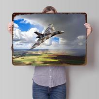Avro Vulcan Bomber XH Metal Poster Customized Wall Art Retro Vintage Metal Signs for Man Cave Office Decor Room House Home 20x30cm（7.8x11.8inch）