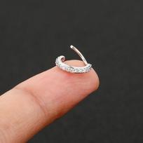 Hypoallergenic Cartilage Helix Piercing Earring Punk Body Jewelry  Women 8mm sidabras