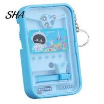Keychain Fidget Gadget Mini Pinball Machine Keychain, Cartoon Pig Duck Astronaut Game Toy, Handheld Schoolbags Handbag Backpack Purse Charm, Gift for mėlyna