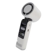 Portable Handheld Fan with Light, 4000mAh, Ice Cooling, Foldable White