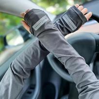 Men's Ice Silk Arm Sleeves  UPF 50 Sun Protection  Breathable Cooling Cover for Driving  Cycling
