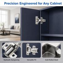 4pcs Adjustable Cabinet Hinges Quiet Soft Close Hinges Heavy Door Hinges  Cabinet