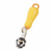 Creative Fruit Ball Spoon Non-Stick Ice Cream Digger Press Ice Cream Scoop  Kitchen Use Press Yellow