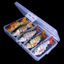 5 vnt. žūklės vobleris Lifelike Segment Swimbait Crankbait Hard Bait lėtas dirbtinis masalas 5PCS