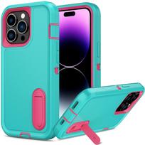Dėklas iPhone 15 14 13 12 11 Pro Max XS XR 8 7 Plus, tvirtas, atsparus smūgiams, apsaugantis nuo įbrėžimų, su atrama iPhone 8 mėtų žalios spalvos