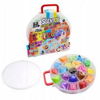 Scentos kvapnios plastilino masės, 20 vnt. rinkinys su dėklu