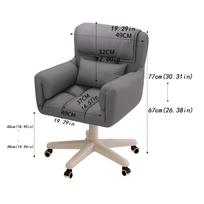 Computer Office Chair Swivel Gaming Chair Backrest Fashion Comfortable For Bedroom Dormitory College Student Study Backrest Stoo pilka