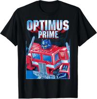 Transformers Optimus Prime Portrait 100% Cotton T-shirt Mens Tees Top XL