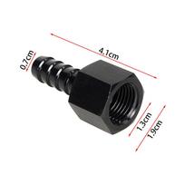 Fuel Line Hose Barb Connector Adapter: AN6/AN8 to 3/8  or 5/16  Rotary Joint with Internal Thread.