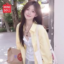 MINISO Women's Ice Silk Sun Protection Long Sleeve Shirt M