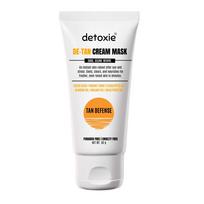 Detoxie De-Tan Cream Mask, 50g, Cooling Face Mask with Lactic Acid, Natural Oils for Even Skin Tone, Paraben-Free