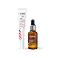 Rivela Dermascience Scar and Acne Marks Duo | 10% Niacinamide + 1% Hyaluronic Acid Serum (30ml) & AHA BHA Clarifying Gel (15ml) | 2 Items in Set