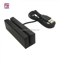 MSR100 External Magnetic Card Reader 3 Track Bi-directional USB/RS232/TTL Interface With Light Indicator Lightweight juoda