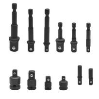 Pack of 12 Hex Shanks Socket Adapters Impact Grade Automotive Repair Tool set for Stable Performances in Repair & Assembly 1