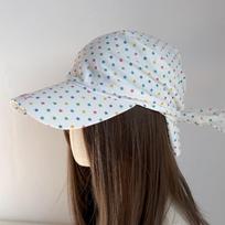 Elegant Colorful Polka Dot Headscarf Cap Adjustable Turban Hat Daily Sun Baseball Cap  Outdoor smėlis