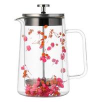 650ML French Press for Coffee Hot Drink Dried Flower Double Wall Glass Construction Heat Resistant Design
