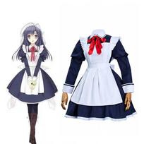 Female cosplay costumes, anime costumes, maid uniforms, cosplay sets, Halloween cosplay parties, and anime exhibition costumes L white