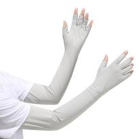 Sun Protection Ice Silk Arm Sleeve Non-slip Sunscreen Sleeve Gloves Summer Arm Cover  Men