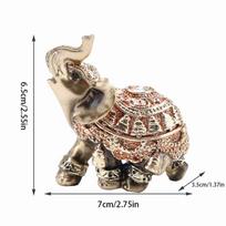 Non-Slip Feng Shui Elephant Statue Gold Wealth Elephant Sculpture  Office Decor S