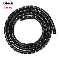 Sleeves Wrap Tube Cable Holder Spiral Wire Organizer Wire Protector Line Organizer Pipe Protection 8mm juoda