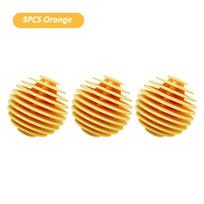 3PCS Reusable Magic Laundry Balls – TPR Soft Anti-Tangle Clothes Cleaning Tools for Washing Machines and Dryers KTY oranžinė