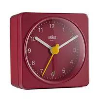 Braun BC02R žadintuvas, kvarcinis, raudonas