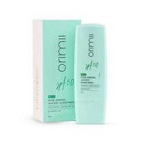 Orimii 100% Pure Mineral Fluid Sunscreen SPF 50 with Zero White Cast | INVIVO Certified | Ultra-Lightweight, Fragrance Free, Non-Comedogenic & Preg