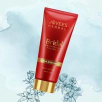 Jovees Herbal Bridal Brightening Face Scrub With Turmeric, Honey & Pearl Millet Flour | Gently Remove Dead Skin | For Ultra Radiance | For All Skin