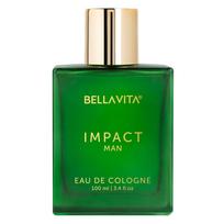 Bella Vita Luxury IMPACT MAN Eau De Cologne Perfume with Mandarin Orange, Patchouli, Cedar | Woody, Citrusy Long Lasting EDC Fragrance Scent for Me