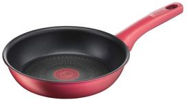 Tefal 20cm Frying IH and Gas Stove Free of PFOA and other harmful Rouge Unlimited Frying Red G26202 Pan, Compatible, substances, Long-lasting black
