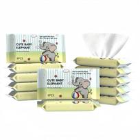 Mini Cartoon Baby Wet Wipes - Portable Pocket Packs for Face, Hands, and Mouth