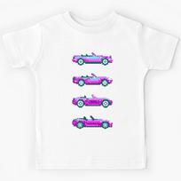 Pixel art Miata generations DOS Kids T-Shirt 150