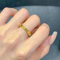 Simple Cat Eye Plain Ring Light Luxury Finger Jewelry Couple Titanium Steel Ring Lovers Valentine's Day Gift Ladies Jewelry 2&Silver